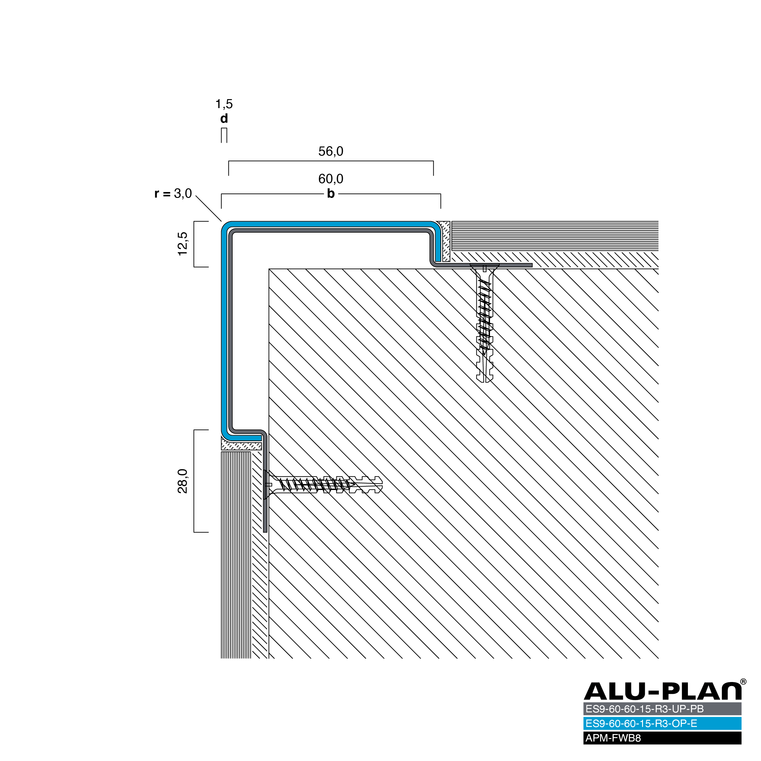 ALU-PLAN® Installation :: ES10-60-60-15-R3-UP-PB-ES10-60-60-15-R3-OP-E-APM-FWB8