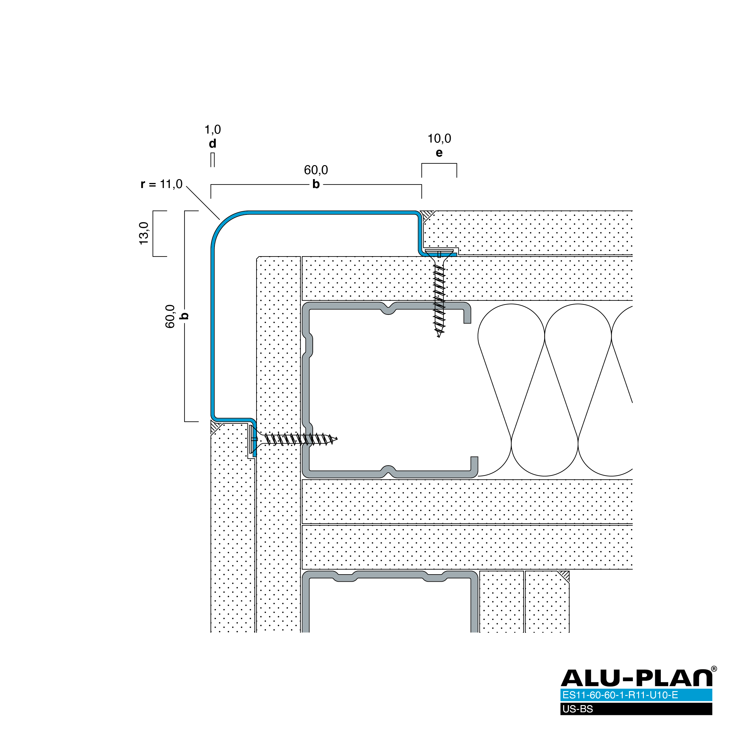 ALU-PLAN® Installation :: ES11-60-60-1-R11-U10-E-US-BS
