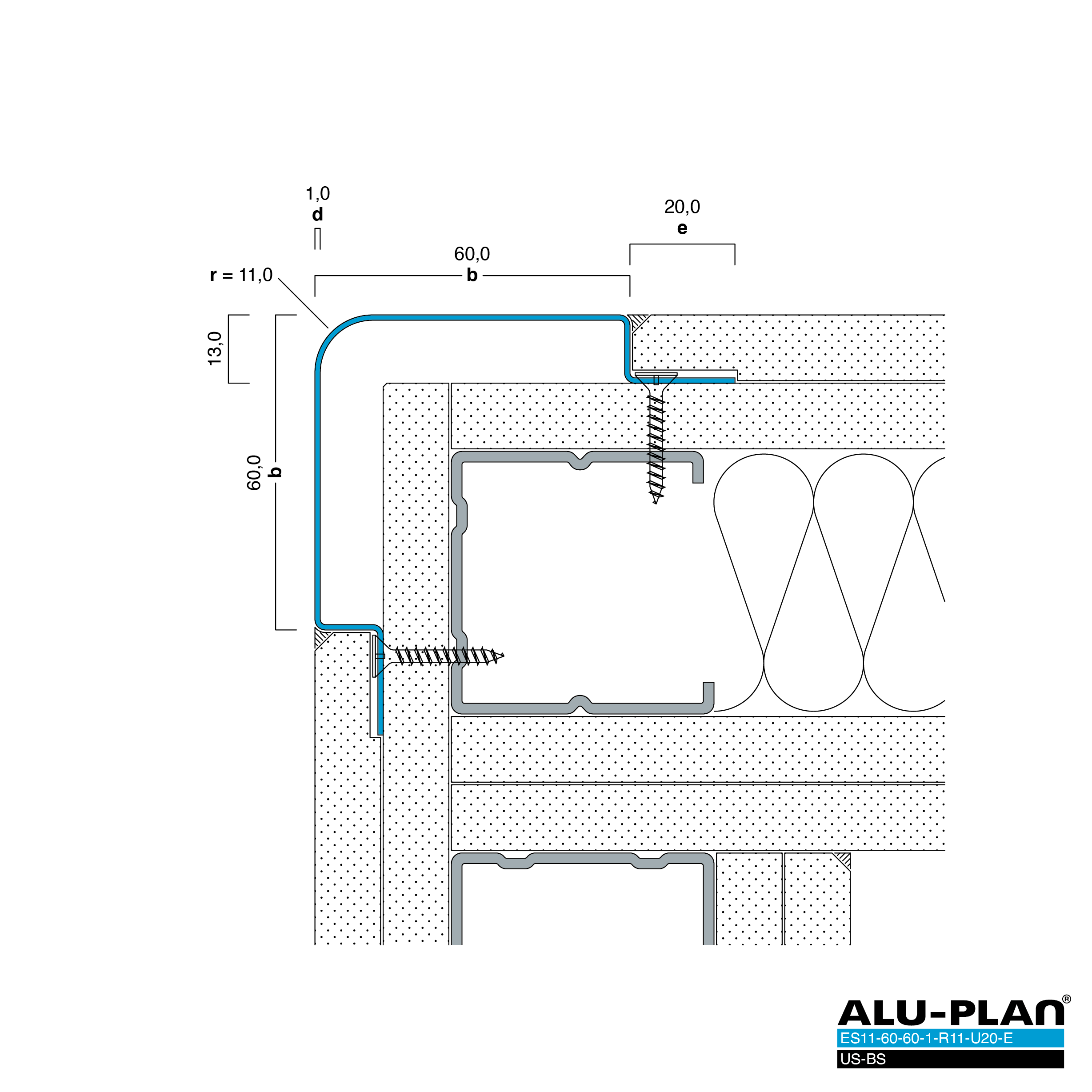 ALU-PLAN® Installation :: ES11-60-60-1-R11-U20-E-US-BS