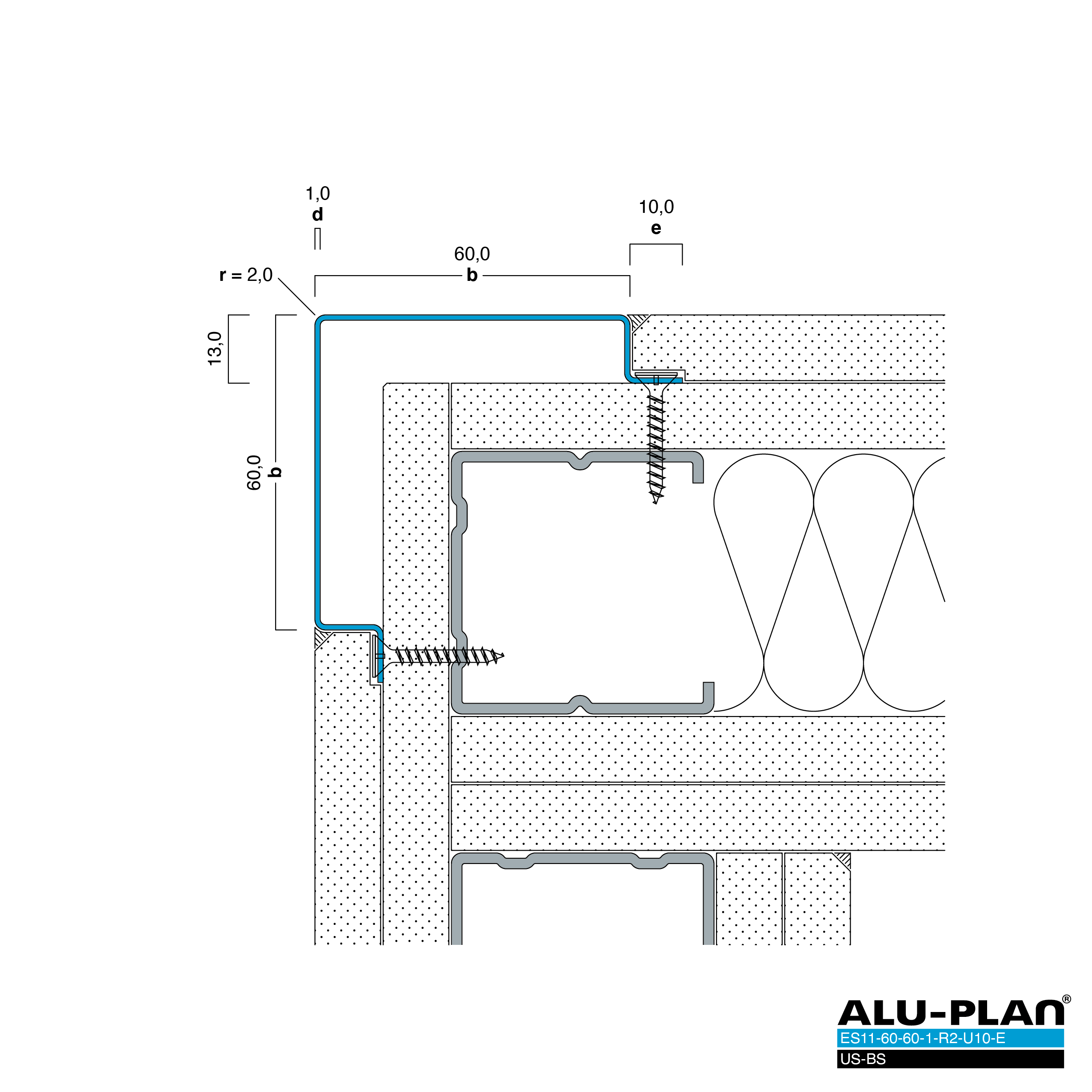 ALU-PLAN® Installation :: ES11-60-60-1-R2-U10-E-US-BS