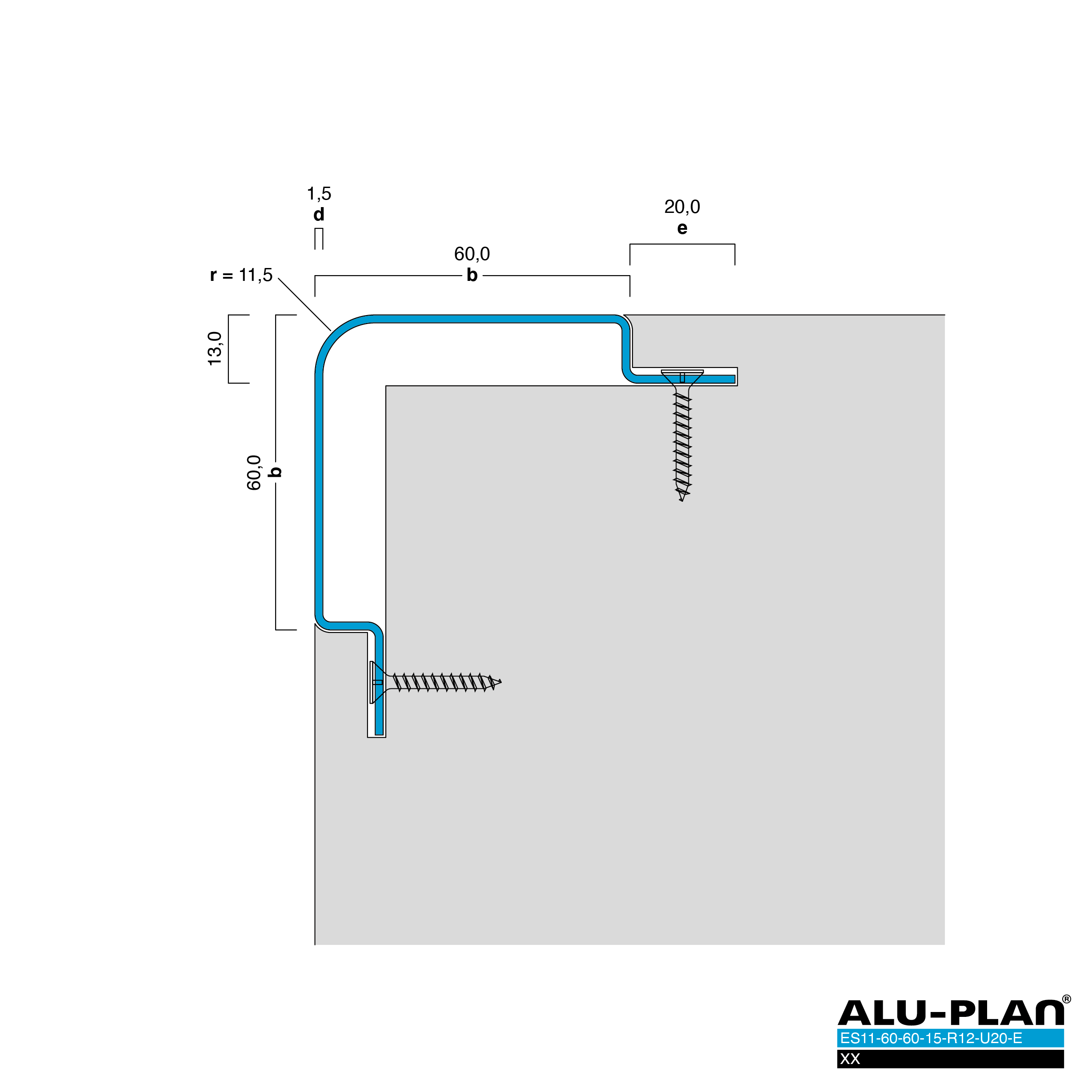 ALU-PLAN® Installation :: ES11-60-60-15-R12-U20-E-XX
