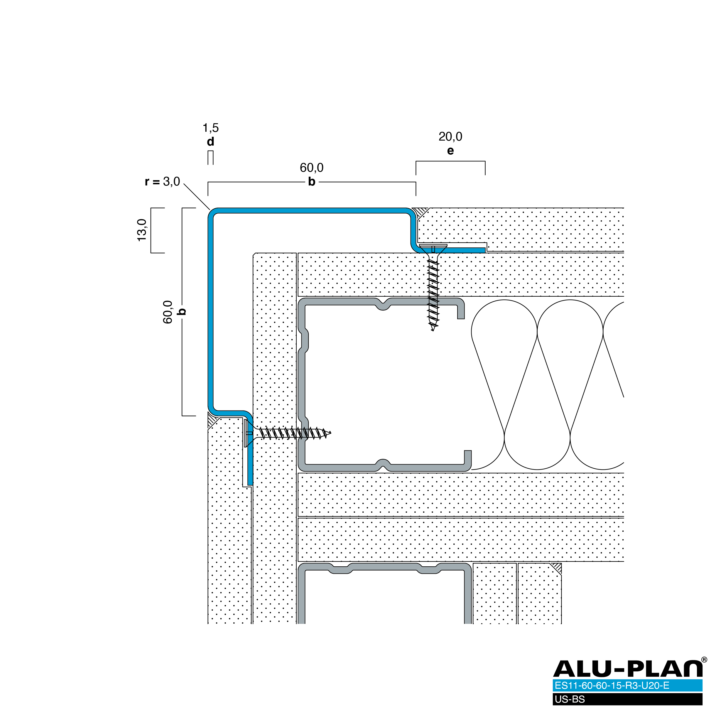 ALU-PLAN® Installation :: ES11-60-60-15-R3-U20-E-US-BS