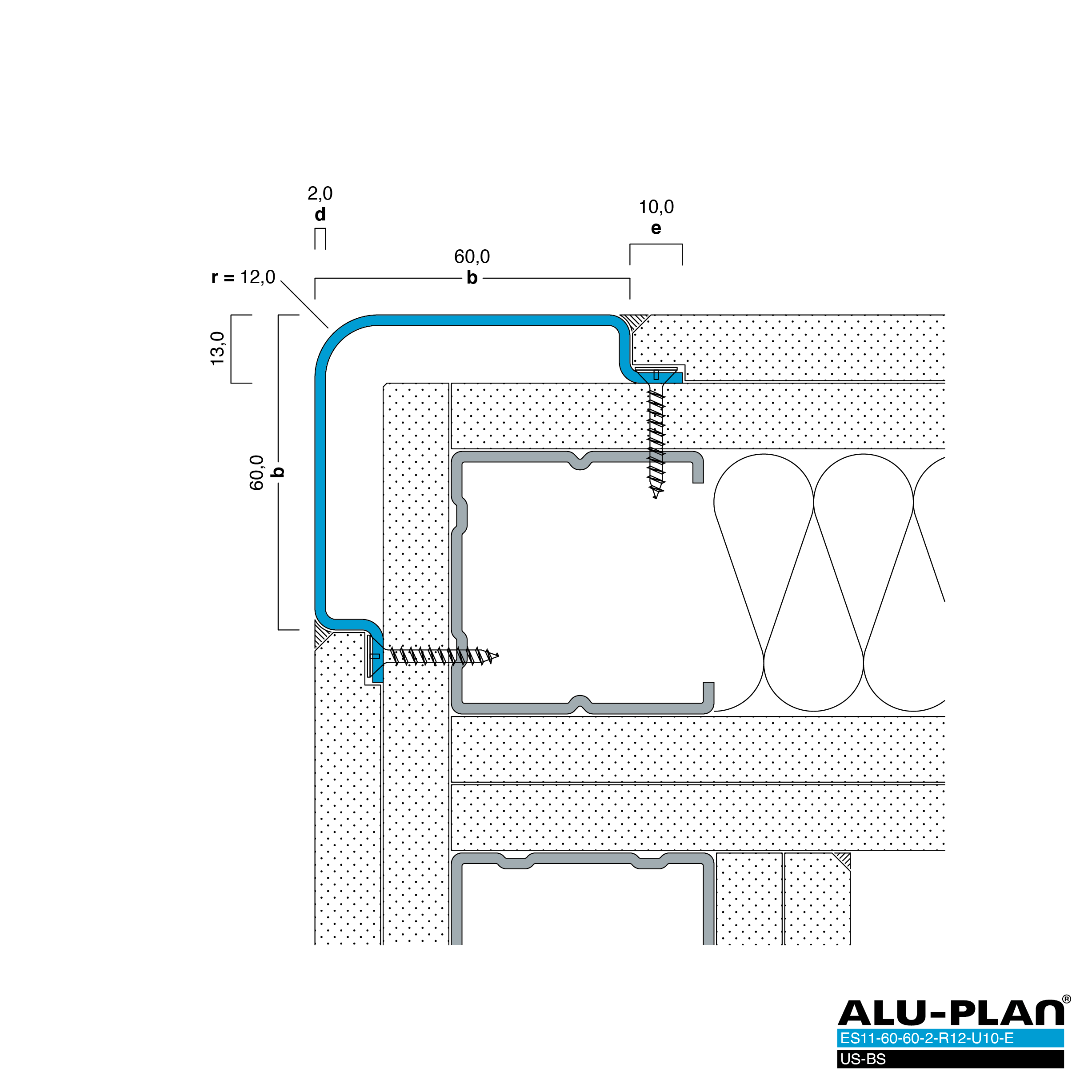 ALU-PLAN® Installation :: ES11-60-60-2-R12-U10-E-US-BS