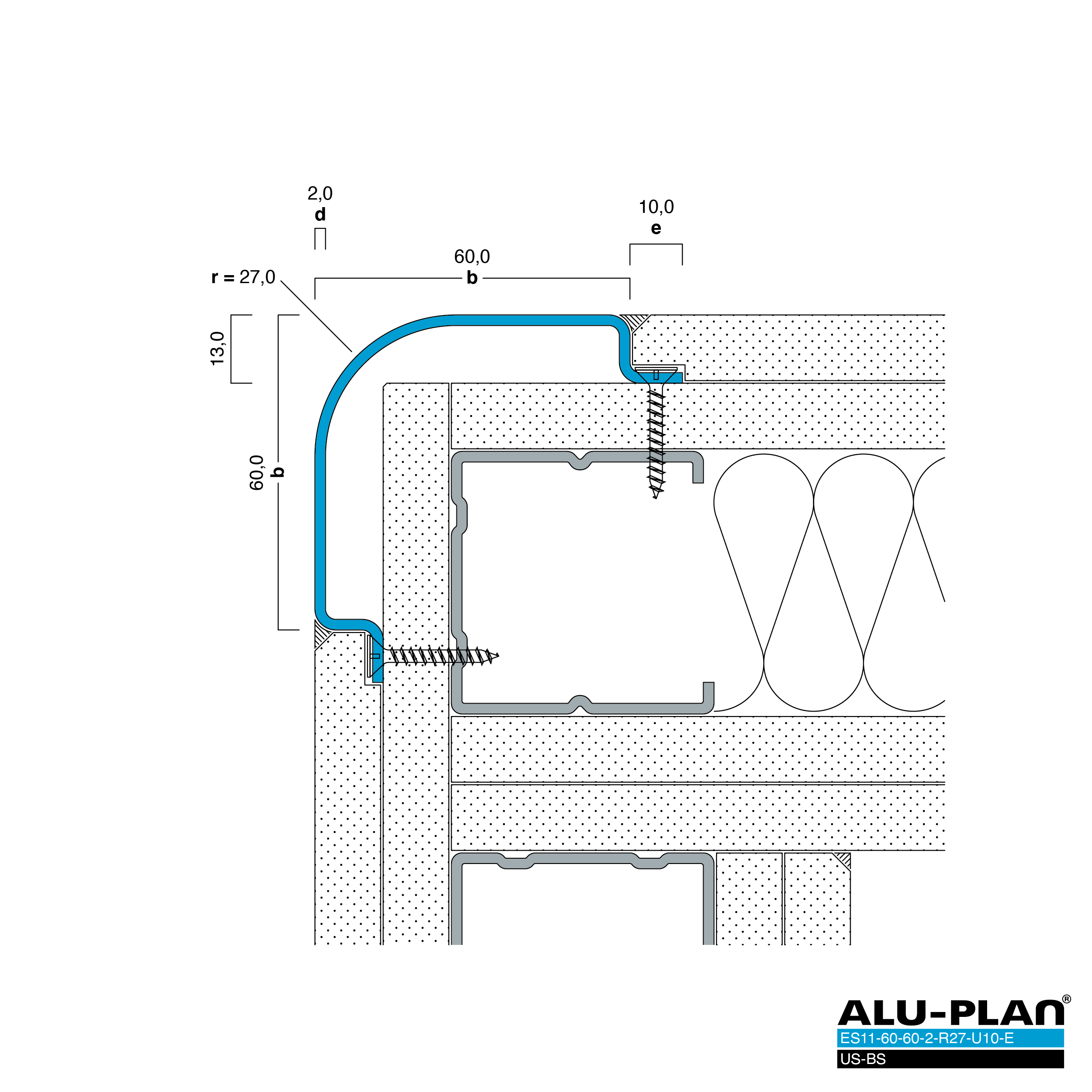 ALU-PLAN® Installation :: ES11-60-60-2-R27-U10-E-US-BS