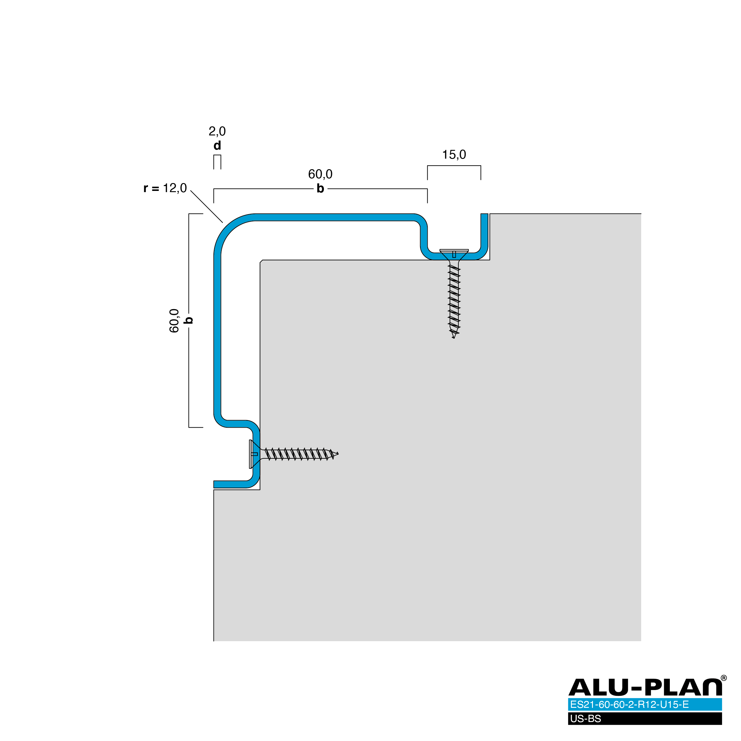 ALU-PLAN® Installation :: ES21-60-60-2-R12-U15-E-XX