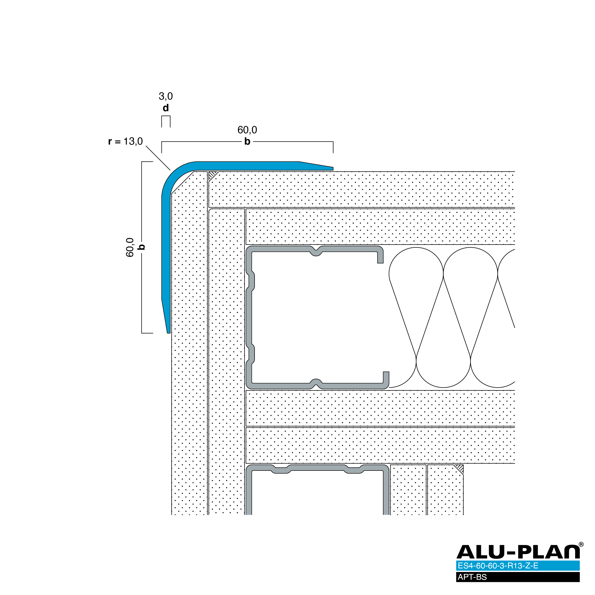 ALU-PLAN® Installation :: ES4-60-60-3-R13-Z-E-APT-BS
