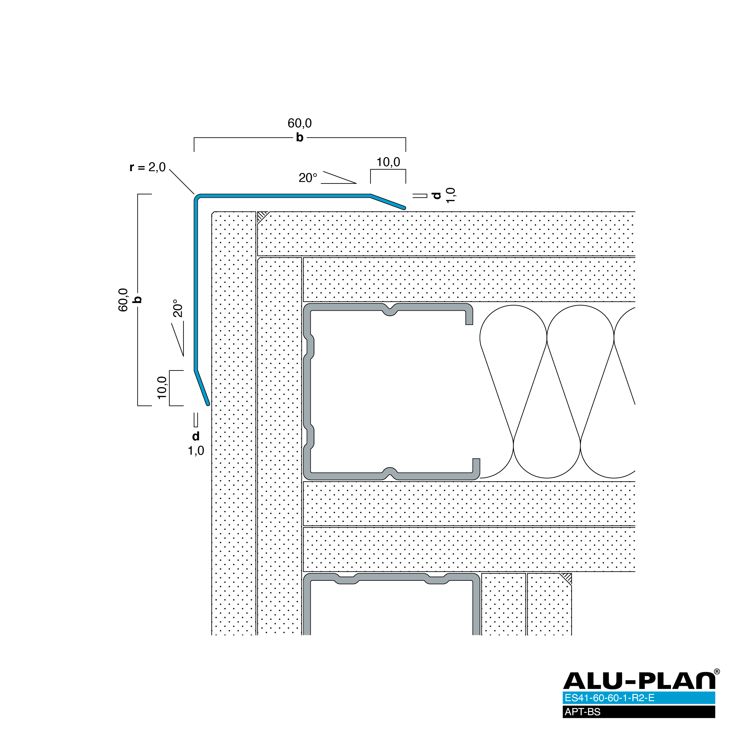 ALU-PLAN® Installation :: ES41-60-60-1-R2-E-APT-BS