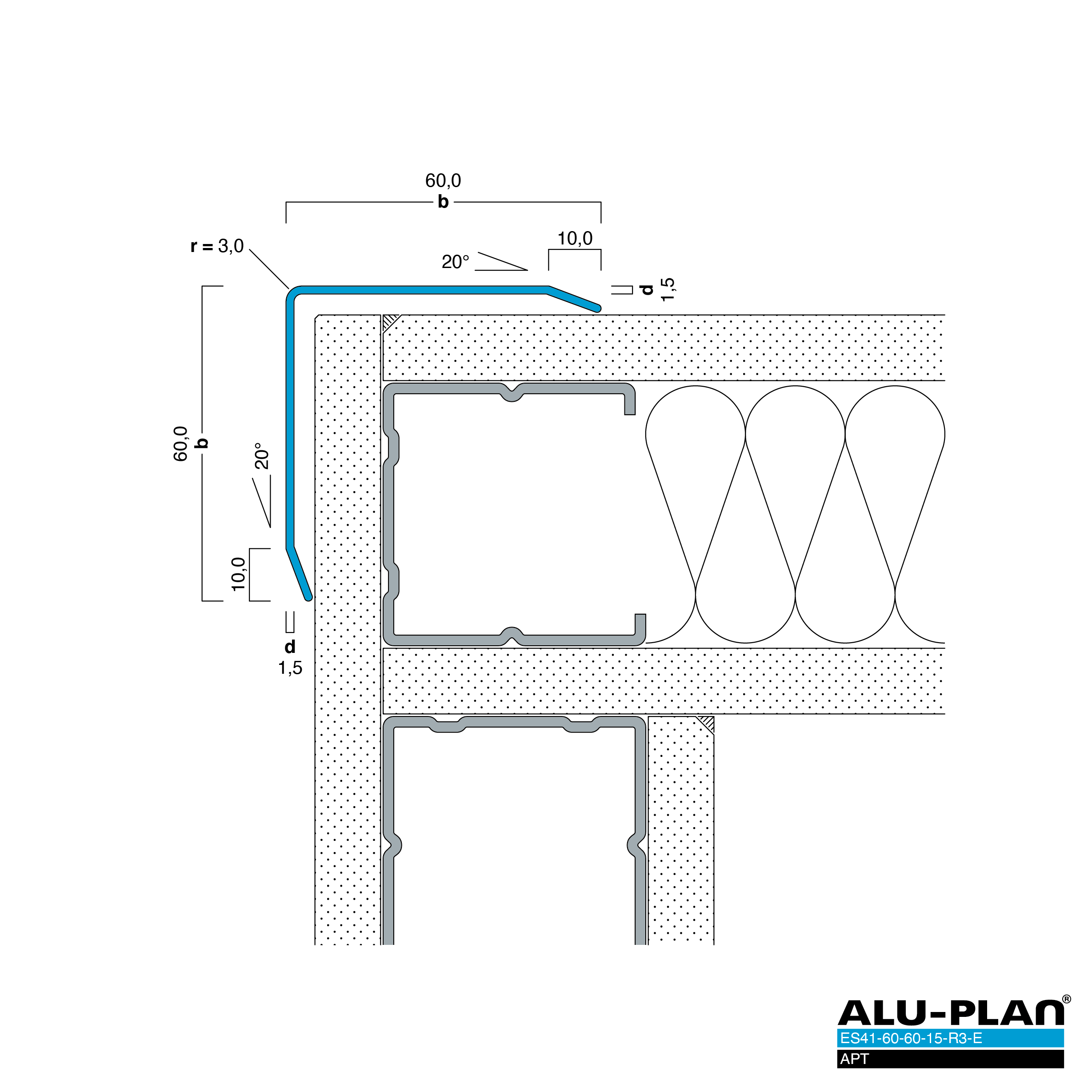 ALU-PLAN® Installation :: ES41-60-60-15-R3-E-APT
