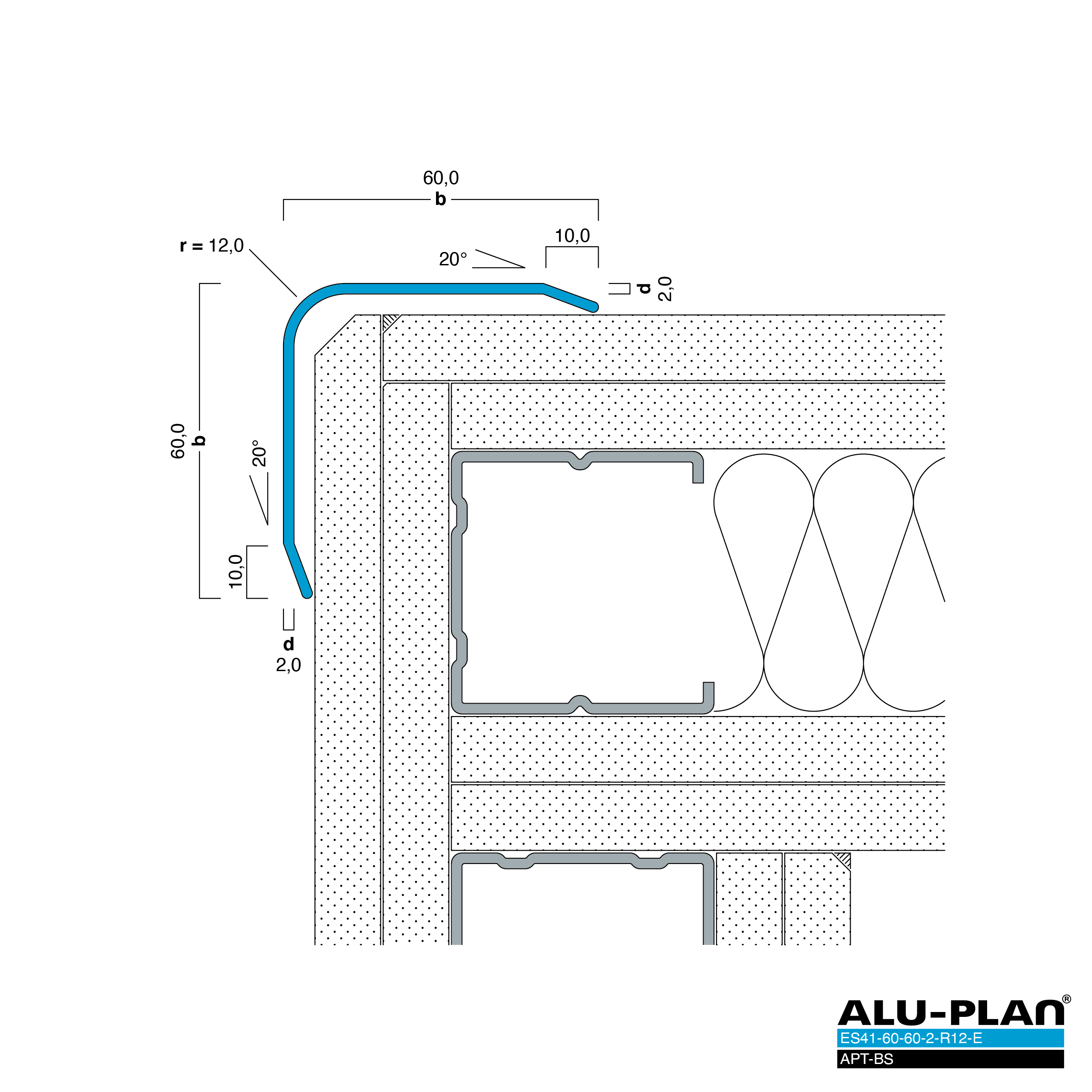 ALU-PLAN® Installation :: ES41-60-60-2-R12-E-APT-BS