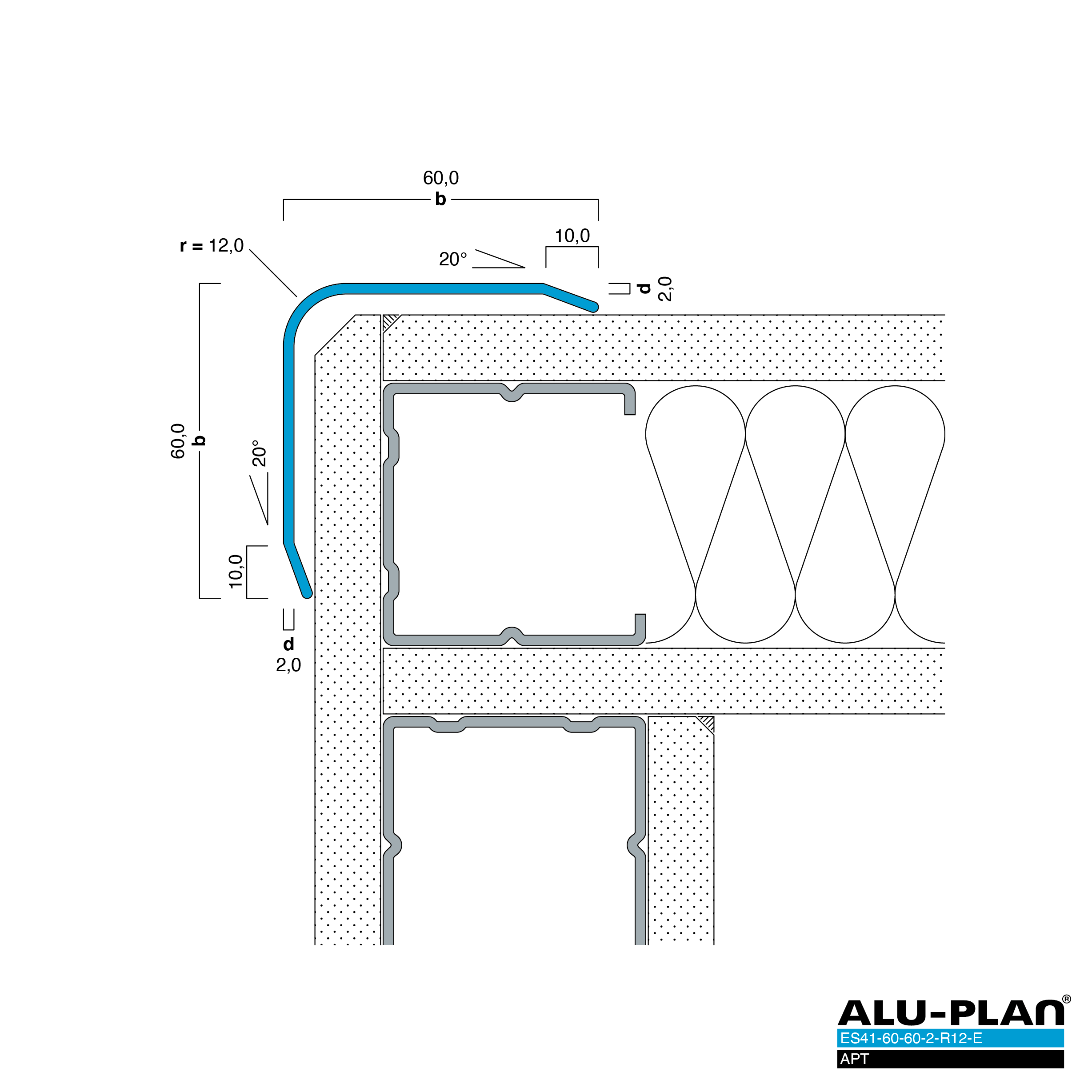 ALU-PLAN® Installation :: ES41-60-60-2-R12-E-APT