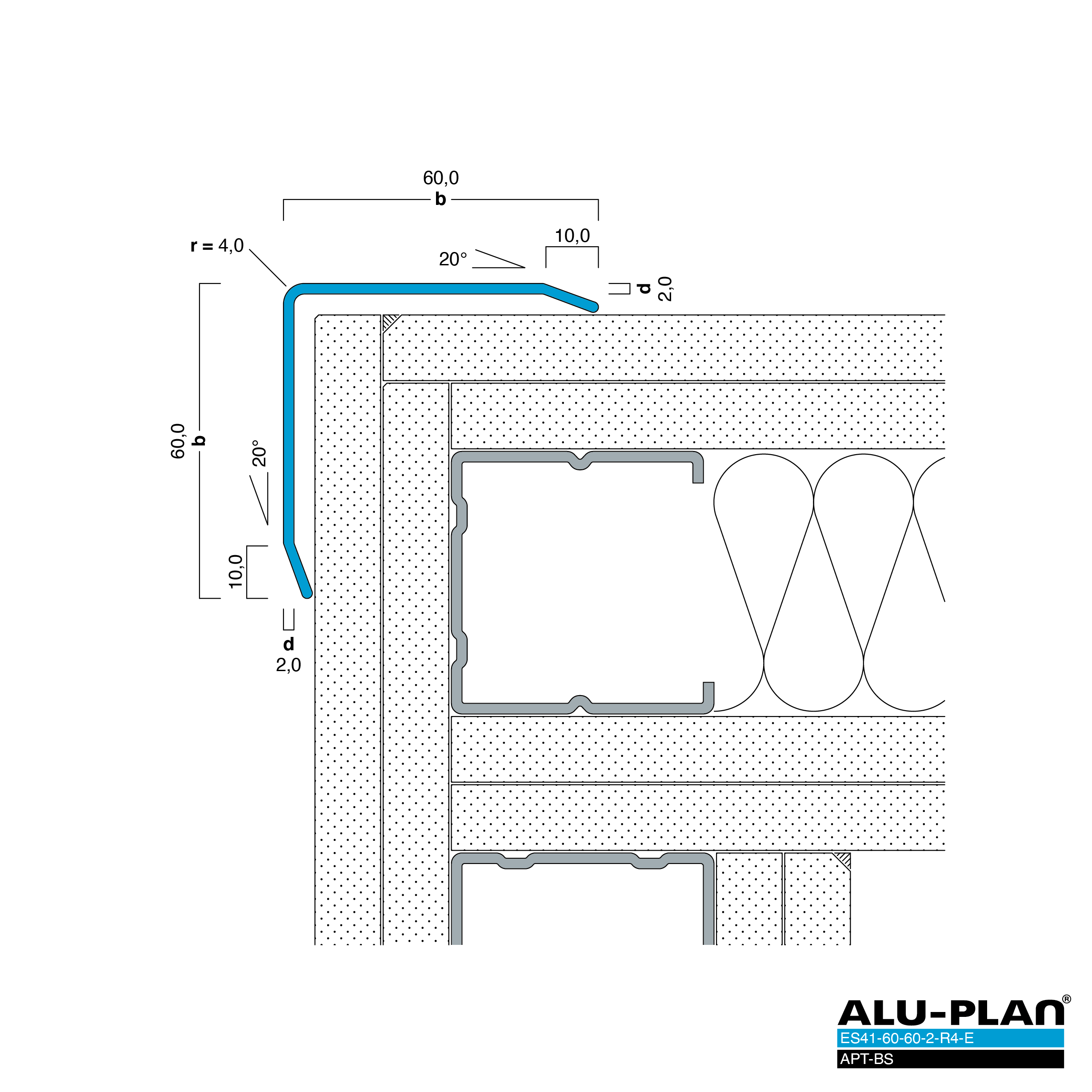 ALU-PLAN® Installation :: ES41-60-60-2-R4-E-APT-BS