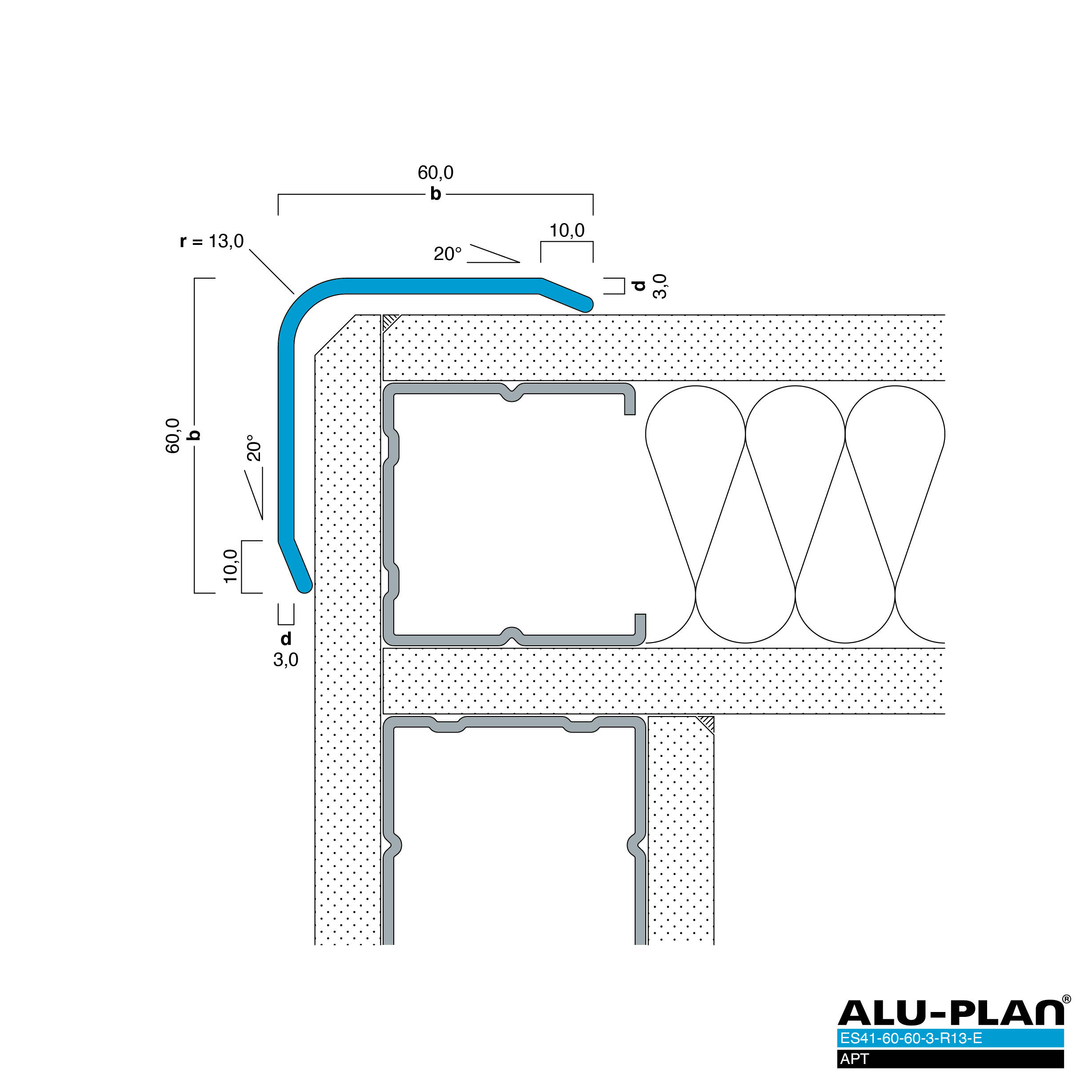 ALU-PLAN® Installation :: ES41-60-60-3-R13-E-APT