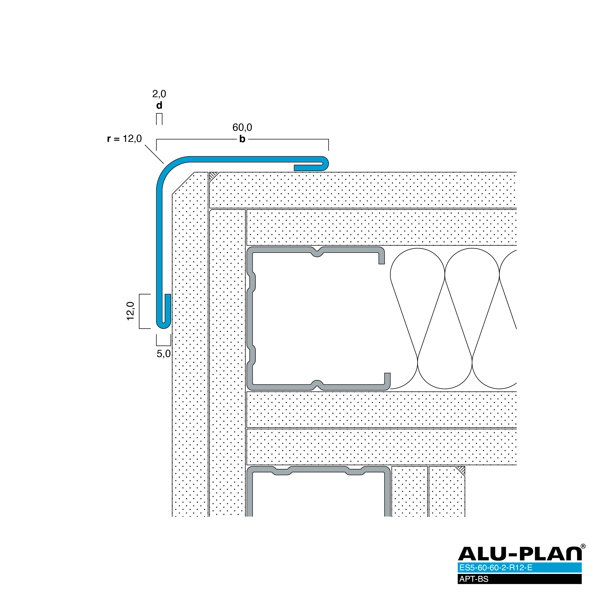 ALU-PLAN® Installation :: ES5-60-60-2-R12-E-APT-BS