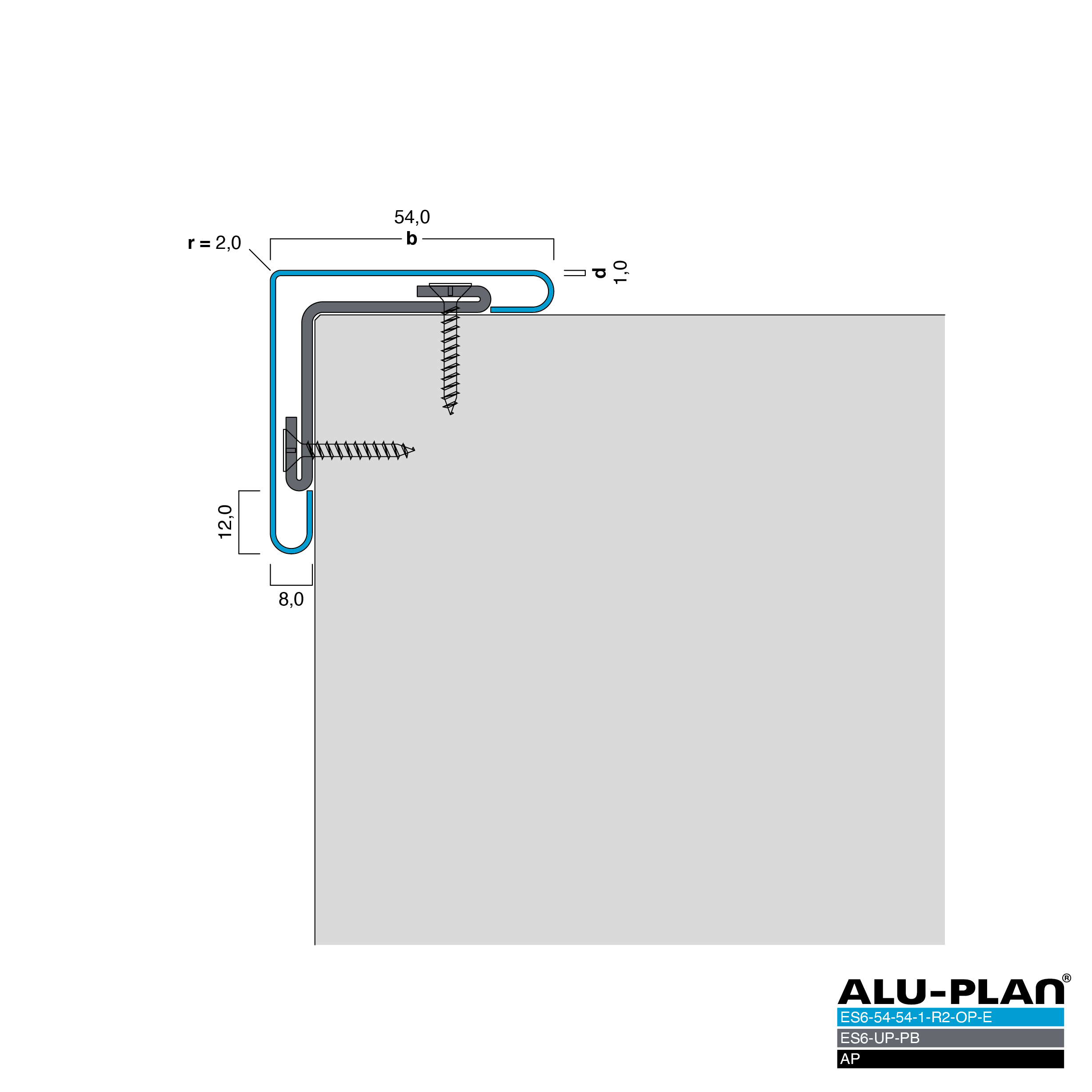 ALU-PLAN® Installation :: ES6-UP-PB-ES6-54-54-1-R2-OP-E-AP