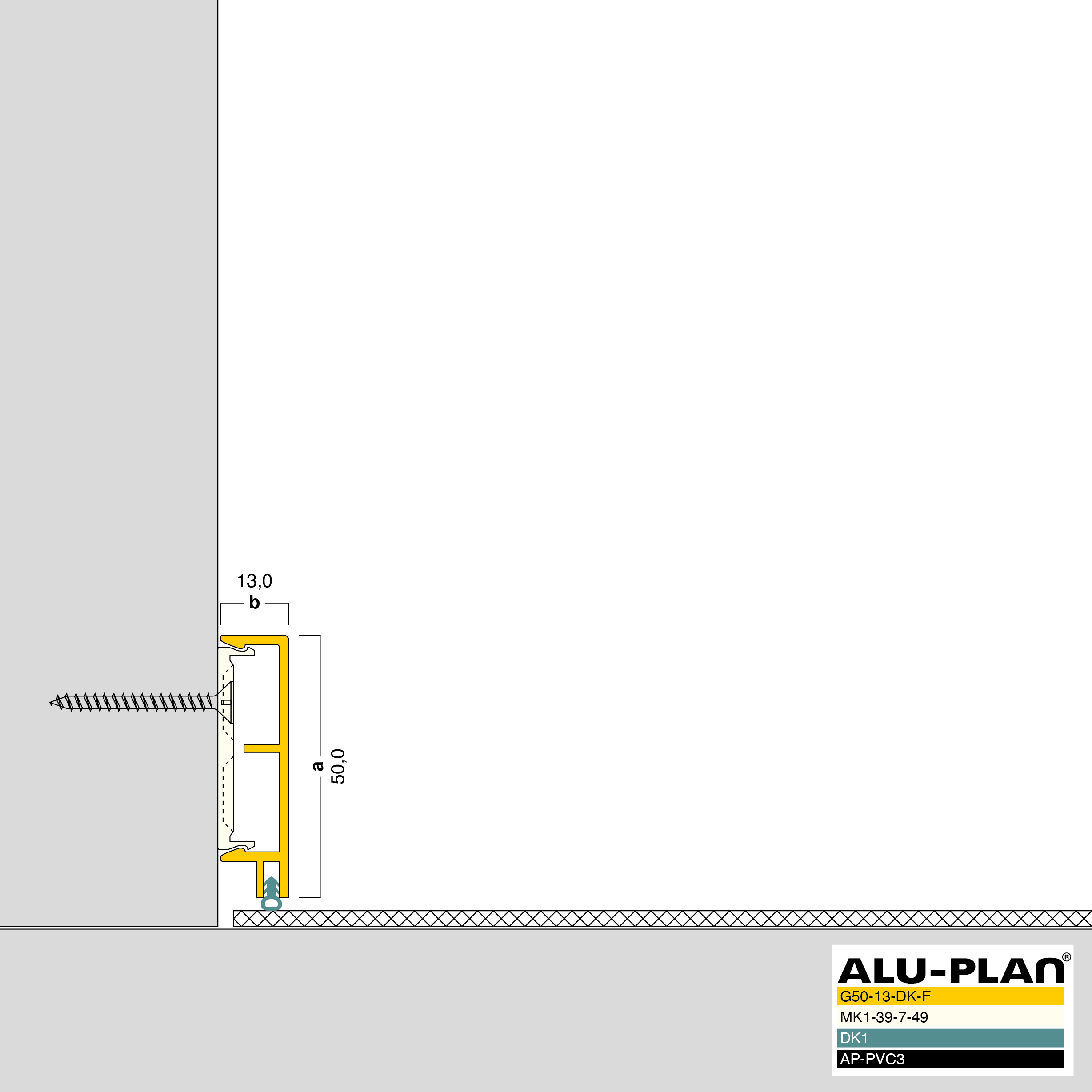 ALU-PLAN® Installation :: G50-13-DK-F-DK1-AP-PVC3